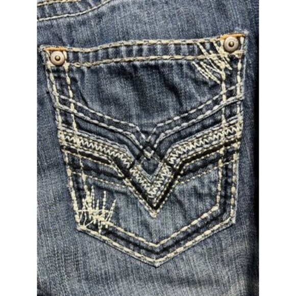 Request Premium Jeans Youth Boys Size 12 Short Medium Wash Distressed Straight - Picture 10 of 12